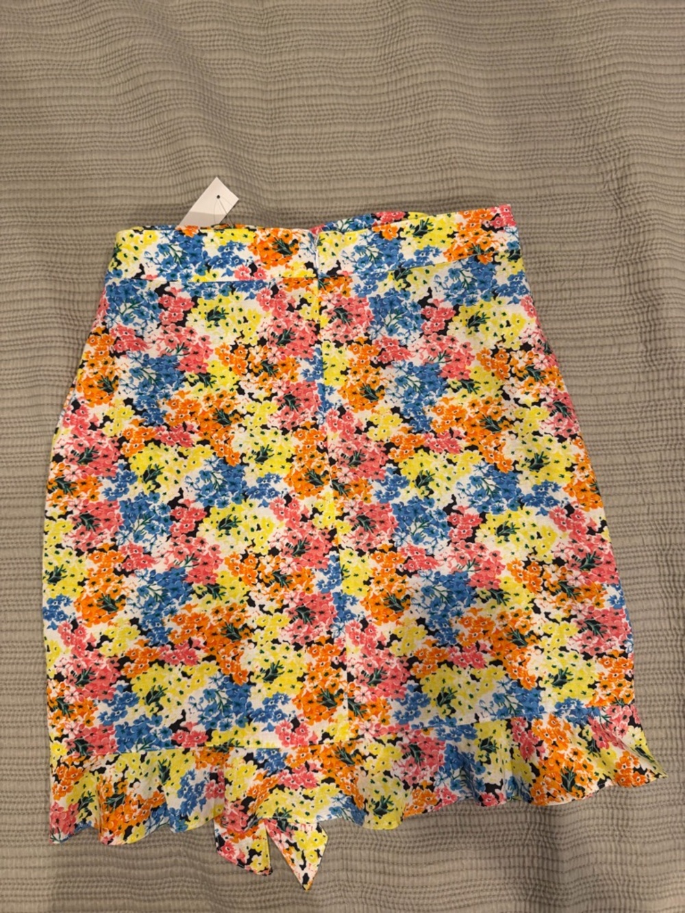 LOFT Floral Mini Skirt in Yellow, Pink, Blue and Orange